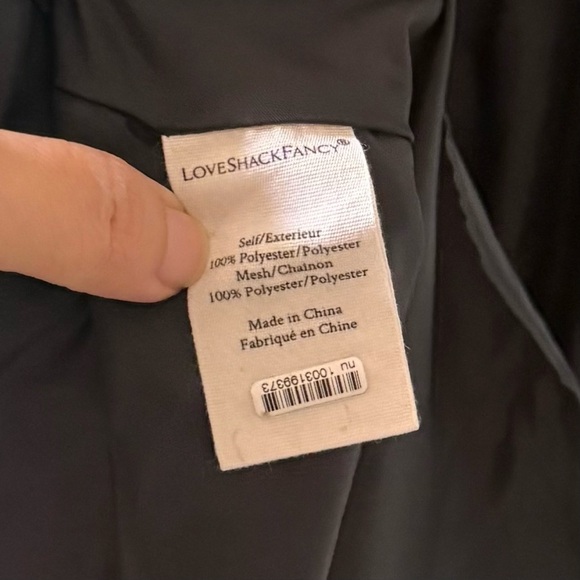 LOVESHACKFANCY Tara Ruffle Maxi Dress Black Sz S - Picture 6 of 7